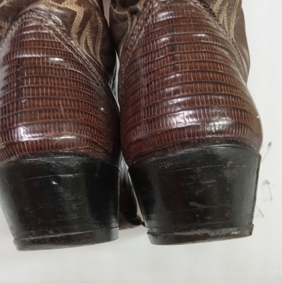 Vintage Iguana Boots Nocona Men's Lizard Exotic Leather Sz 8D Style 28170 - Picture 4 of 11